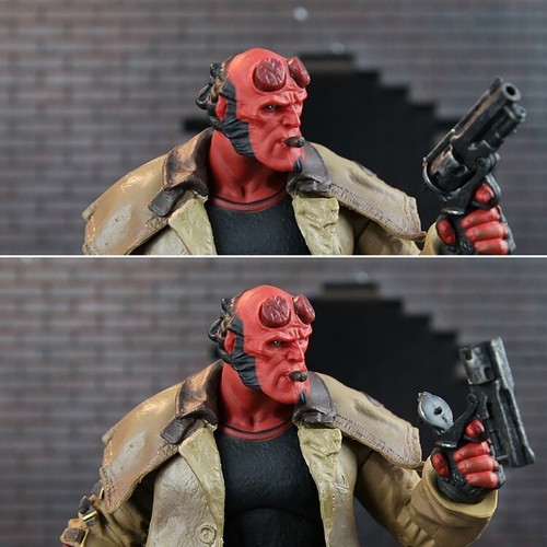 Hellboy The Golden Army Action Figure Mezco 18cm Trench Sigaro Idea Regalo - Imagen 12 de 24