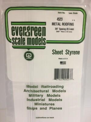Evergreen EV4523 Blech 15x30cm Abstand 9,5mm Modell