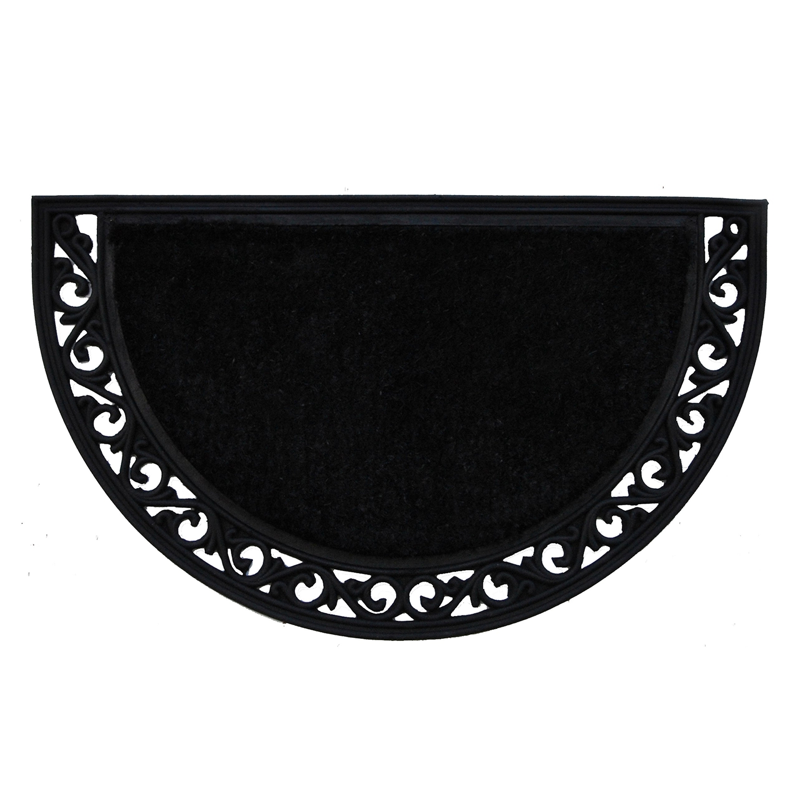 101662436 Oversized 24x36 Black Doormat for High-Traffic Areas