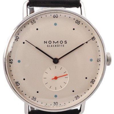 Herrenuhr Nomos Glashütte Metro 1109 mit Box und Papieren