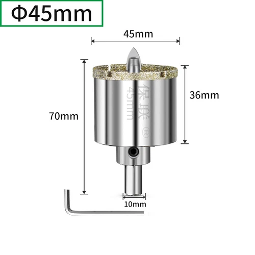 Diamantbohrer 16mm - 120mm Bohrkrone Lochsäge Fliesenbohrer Keramik Marmor Glas - Picture 25 of 41