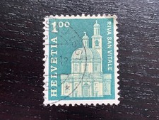 SWITZERLAND HELVETIA 1968 ARCHITECTURE DEFINITIVES 1.00 RIVA SAN VITALE USED 1FR