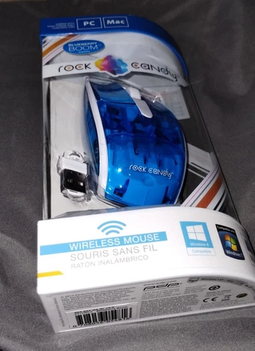 NEW PDP Rock Candy Wireless Mouse COLOR: Blueberry Boom 2415WCA 