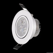 LED Recessed Ceiling Down Light Bulb 3W Cool/ Warm White Power Spot Lamp+ Driver