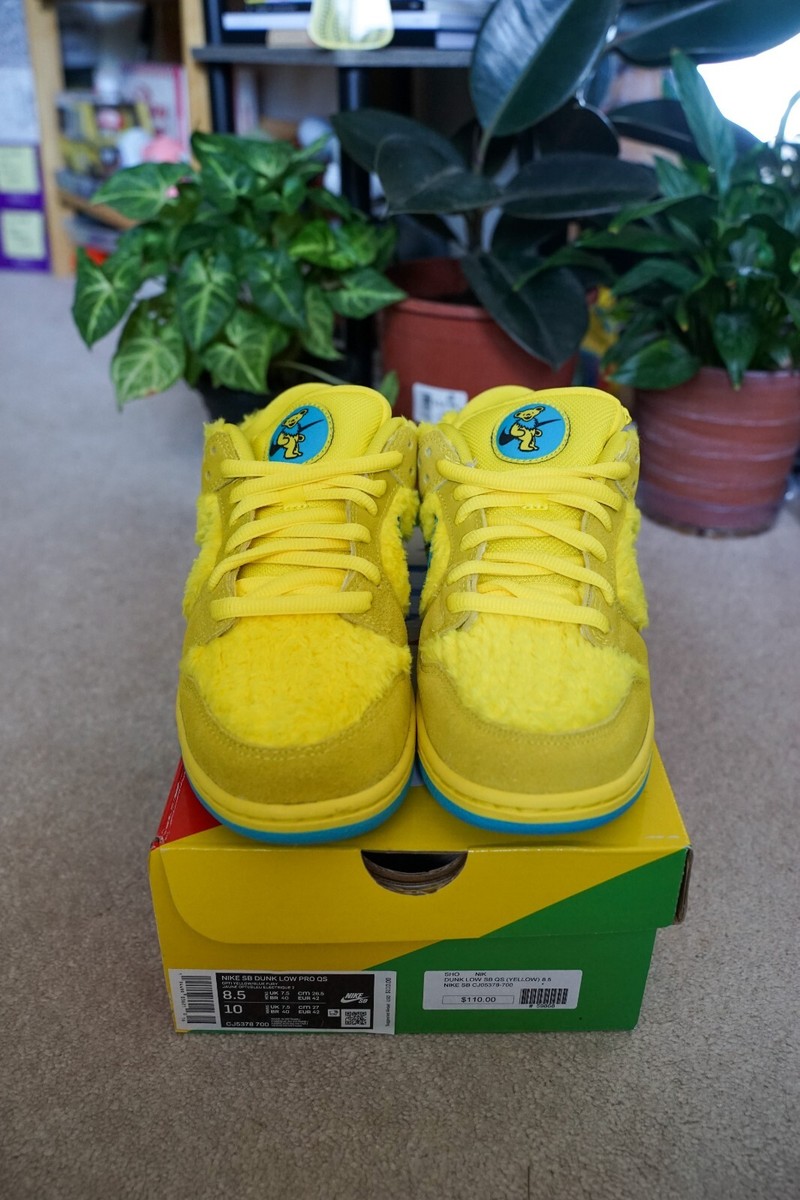 Nike Dunk Low SB x Grateful Dead Yellow Bear 2020 Size 8.5 Nike Dunk Low SB x Grateful Dead Yellow Bear 2020 Size 8.5