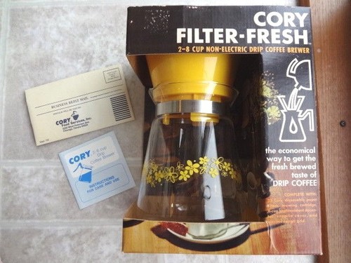 Vintage Cory Tropf Kaffeemaschine (kostenloser Versand)