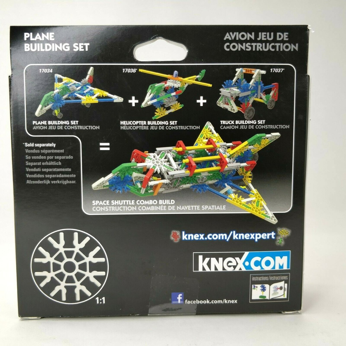 Knex Plane Building Set 67 Pc Fun Toy Kids Love 17034 Avion Jeu De