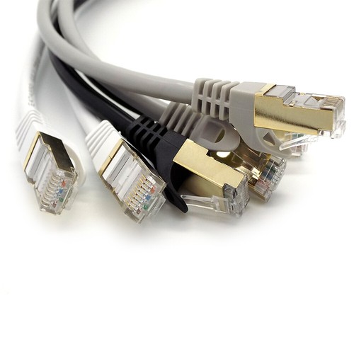 CAT8 RJ45 Ethernet Cable Network Gold 40Gbps SSTP LOT LAN Modem Lead 0.5m to 30m - Picture 1 of 27
