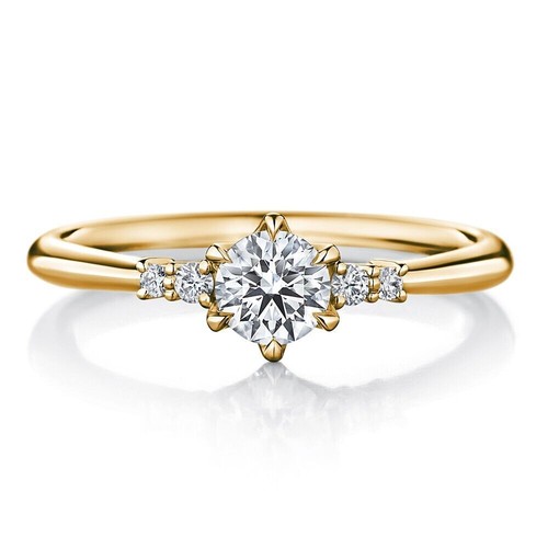 Bague De Mariage En Or Jaune 18k Avec Diamant Cultivé En Labo 1ct - Taille 7.5, Personnalisable - Neuve Sans Boîte
