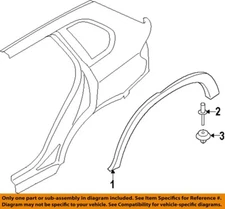 BMW OEM 11-19 X3 Quarter Panel Exterior Trim-Wheel Flare Rivet 07147293278
