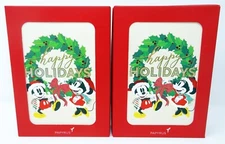 Papyrus Boxed Christmas Cards  Happy Holidays Mickey and Minnie Mouse NEW