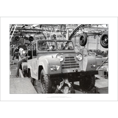 Austin Rover Assembly Line Austin Gipsy 4WD Art Print – On BMC Assembly Line 1950s – 3 sizes ...