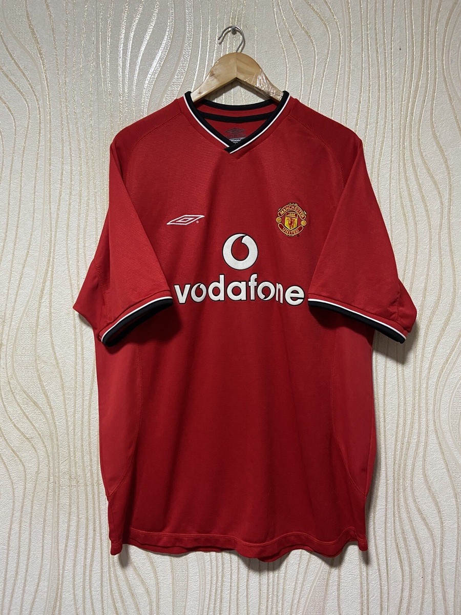 MANCHESTER UNITED 2000 2002 HOME FOOTBALL SHIRT SOCCER JERSEY