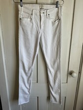 McGuire Made In USA White Denim Skinny Jeans Size 28 Anthropology Style 18C
