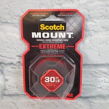 Scotch Mount Indoor Outdoor Extreme Double Suded Mounting Tape 30 LB