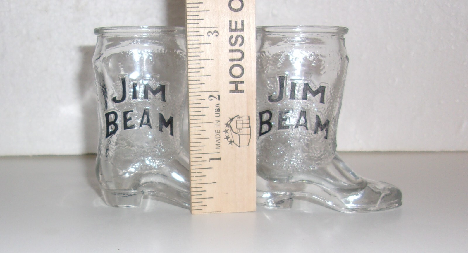 2 Jim Beam Boot Shot Glasses eBay
