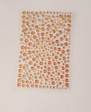CraftbuddyUS 325 Tangerine Self Adh Diamante Stick on Rhinestone Gems for Craft