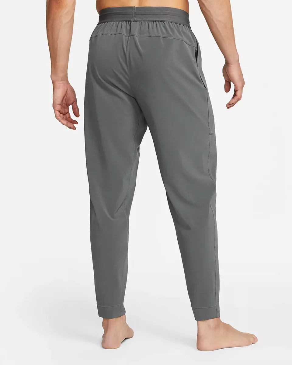 Nike Dri-FIT Flex Men's Small Gray Yoga Pants Tapered Joggers DD2120-068 $90