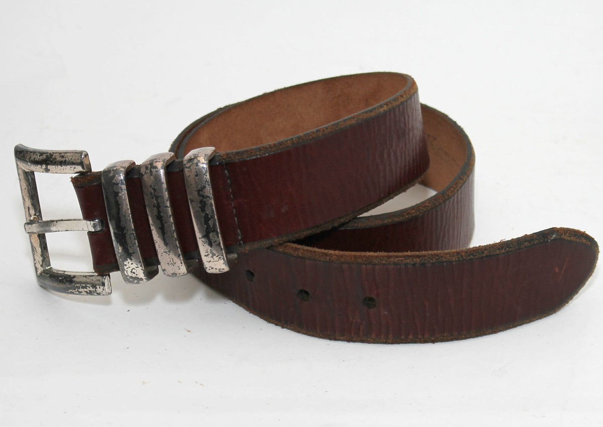 Vintage Kenneth Cole Western Style Leather Belt with Silver Buckle Detai… Vintage 90s / early 2000s kenneth cole italian... | Depop main image 2
