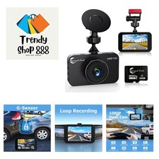 1080P Full HD Dash Camera for Cars, Dash Cam Front with 32G SD Card, 3  LCD Sc...