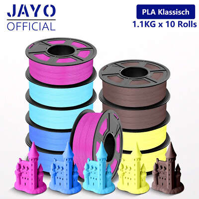 JAYO 11KG PLA Klassisch Filament 1,75mm 600mm/s 3D Drucker Filament Keine Blasen
