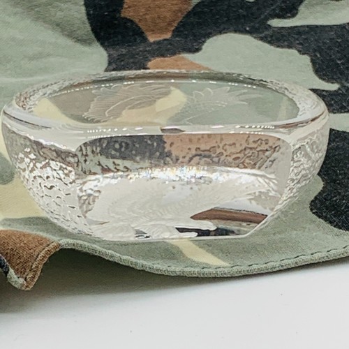 Paperweight 2.5" Eagle American Flag Etched Glass God Bless America S2 - Bild 9 von 13