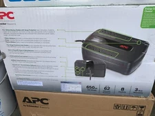 APC UPS BE650 G1 Battery Backup  Surge Protector for Electronics and Computers