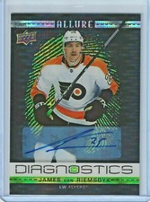 2020-21 Upper Deck Allure James van Riemsdyk Black & Green Auto D-11