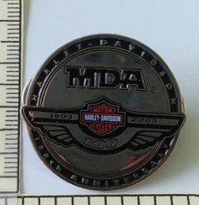 2003 Harley Davidson MDA Muscular Dystrophy Pin 100th Anniversary Ride Biker