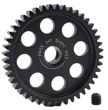NHX RC MOD1 8mm Bore Hardened Steel 44T Pinion Gear Speed Run Drag Racing