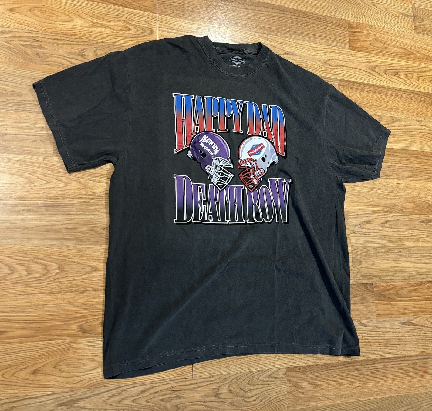 FILA Maglietta Happy Dad x Death Row Records caschi da calcio Snoop Dogg uomo taglia 2XL