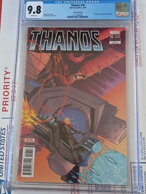 Thanos #16 CGC 9.8 2nd Print Variant 1st FULL APP FALLEN ONE SILVER SURFER BLACK