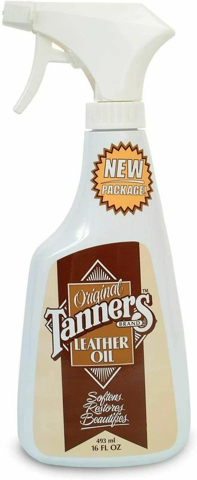 TANNERS INC. Tanners Leather Oil with Sprayer 16oz (1 Pint)
