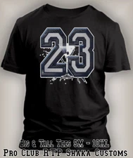Pro Club Shaka 23 Graphic Tee Shirt to Match AIR J15 OBSIDIAN Big Tall Navy T