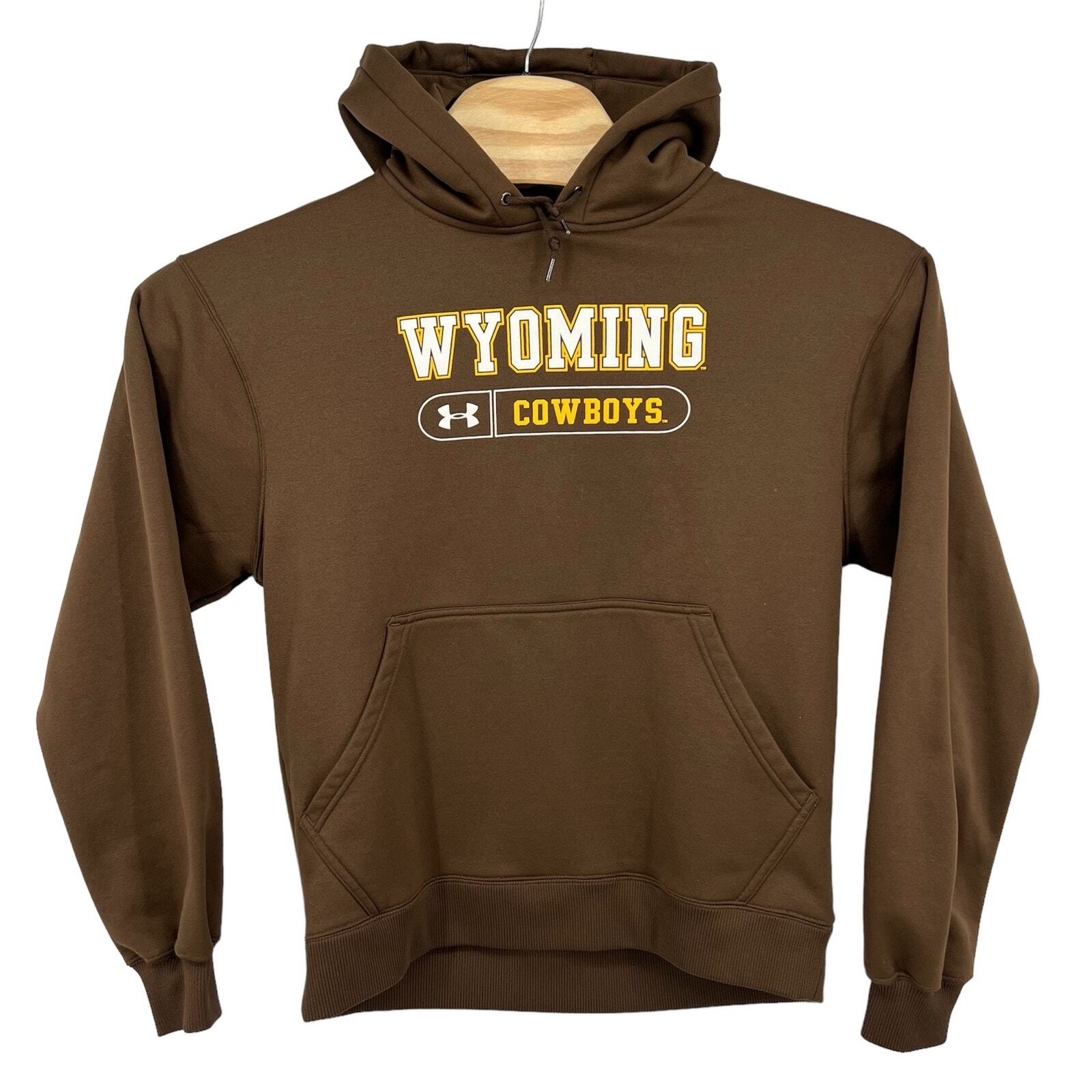 Men's brown Under Armour University of Wyoming Cowboys hoodie sweatshirt