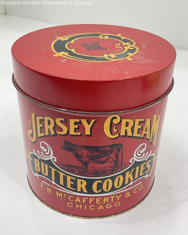 Vintage Jersey Cream Butter Cookies Reproduction Tin