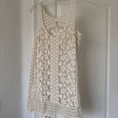 India Boutique Woman s Shell Top One Size (Lg/ Xl) NWOT