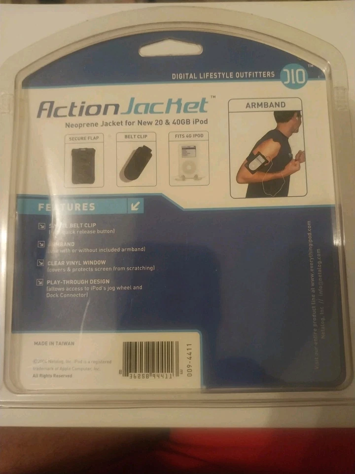 Action Jacket for iPod 20G & 40GB (Neoprene armband) 2004, NOS Netalog - Image 2 of 2