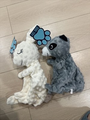 2 Pawsitively Fun Plush Dog Toy With Squeaker And Crinkles