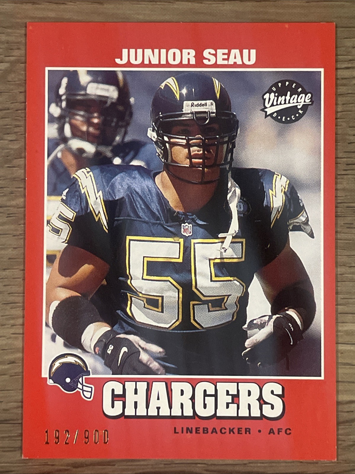 2001 Upper Deck Vintage Preview #80 Junior Seau /900
