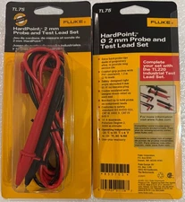 Fluke TL75 Premium Test Lead Set, Right Angle for TP88, AC175 Alligator Clip USA
