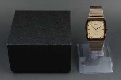 腕時計 SEIKO DOLCE 9531-5140 動作品 ゴールド Vintage 1987 Seiko Dolce 9531-5140 Tungsten Gold HAQ Quartz Mens
