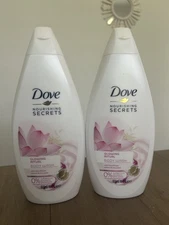 2 pk Dove Glowing Ritual Body Wash, Lotus Flower Extract & Rice Water 16.9 Fl Oz