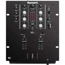 Numark M2 Black 2-Channel 10" Professional DJ Mixer - Black
