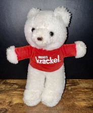 NEW Vtg 1989 Hershey's White Bear Plush 9  Krackel Chocolate Red Velvet ACME