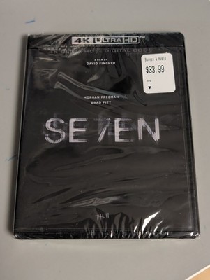 BRAND NEW *SEVEN* 4K UHD BLU-RAY  BRAD PITT MORGAN FREEMAN ONE OF THE BEST FILMS