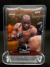 2025 UFC Topps Stadium Club Chrome: Karl Williams [Orange Refractor] #/99
