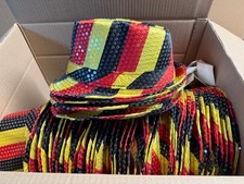 50 Stück Glitzer Hut Pailletten Partyhut WM Deutschland Fussball Fanartikel-