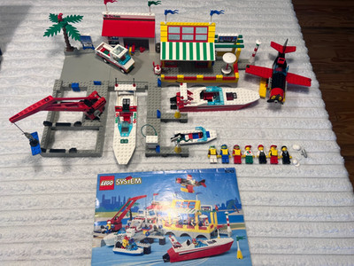 Lego Set Rare Vintage 6543 Sail N' Fly Marina 100% Complete w/ Instructions