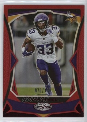 2024 Certified Red Mirror 70/100 Aaron Jones #1 16wc